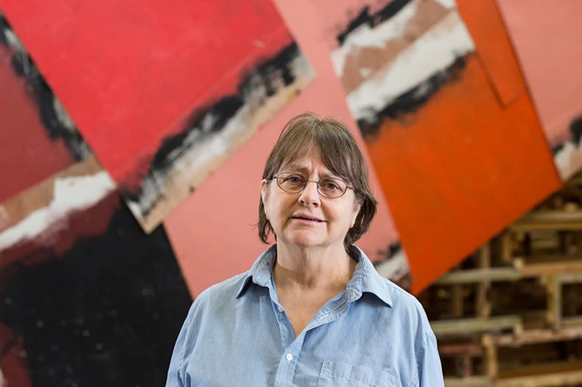 Phyllida Barlow en 2017. Photo : David Levene. Courtesy Hauser & Wirth