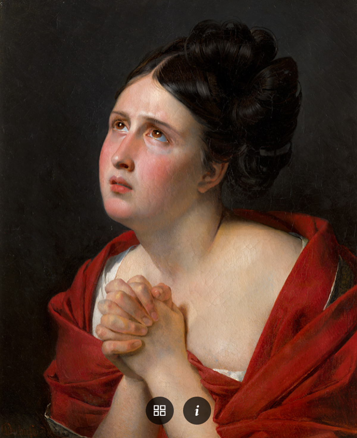Claude Marie Dubufe, La Suppliante. © Paris Musées – Musée de la Vie romantique