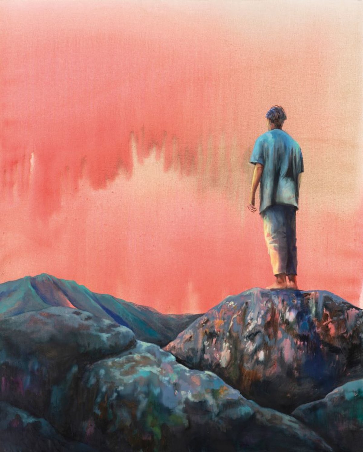 Romain Bernini, See Through, 2025, huile sur toile. © Romain Bernini