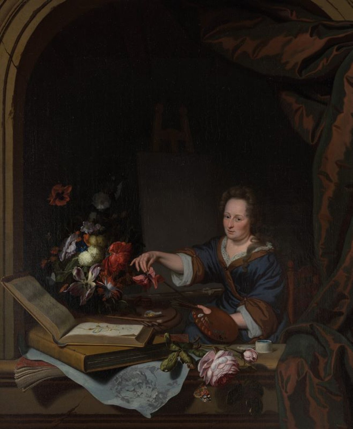 Michiel van Musscher et Rachel Ruysch, Portrait de Rachel Ruysch, huile sur toile, 1692, The Metropolitan Museum of Art, New York.
Courtesy du Metropolitan Museum of Art, New York