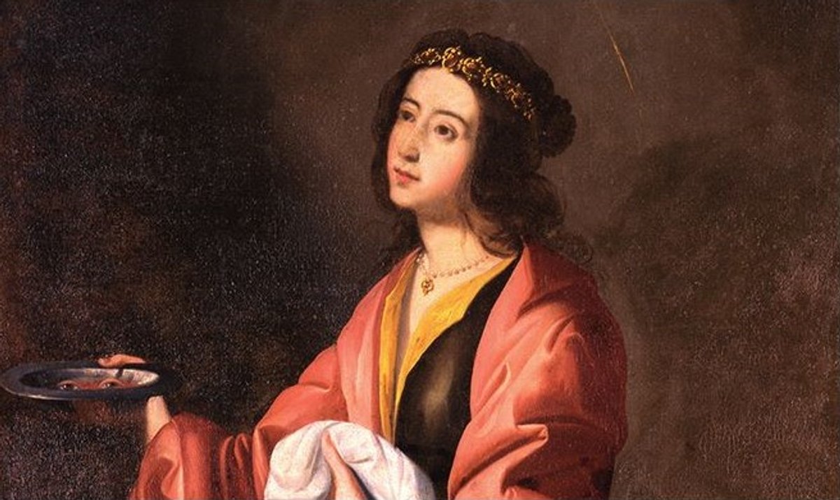 Francisco de Zurbarán, Sainte Lucie, vers 1640- 1645, huile sur toile. Courtesy The Hispanic Society of America