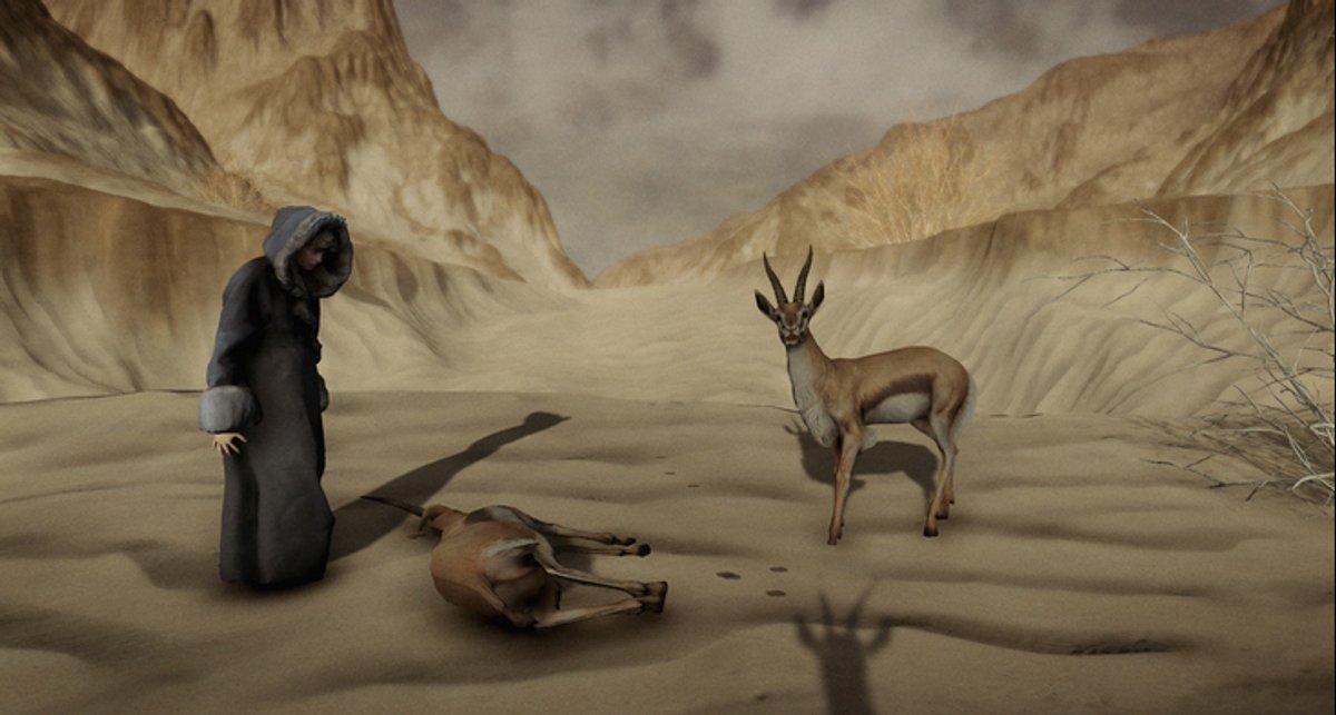 Mili Pecherer, Ce n’était pas la bonne montagne, Mohammad, film 3D, 28 minutes. Production : Le Fresnoy, Studio national des arts contemporains. Courtesy de l'artiste