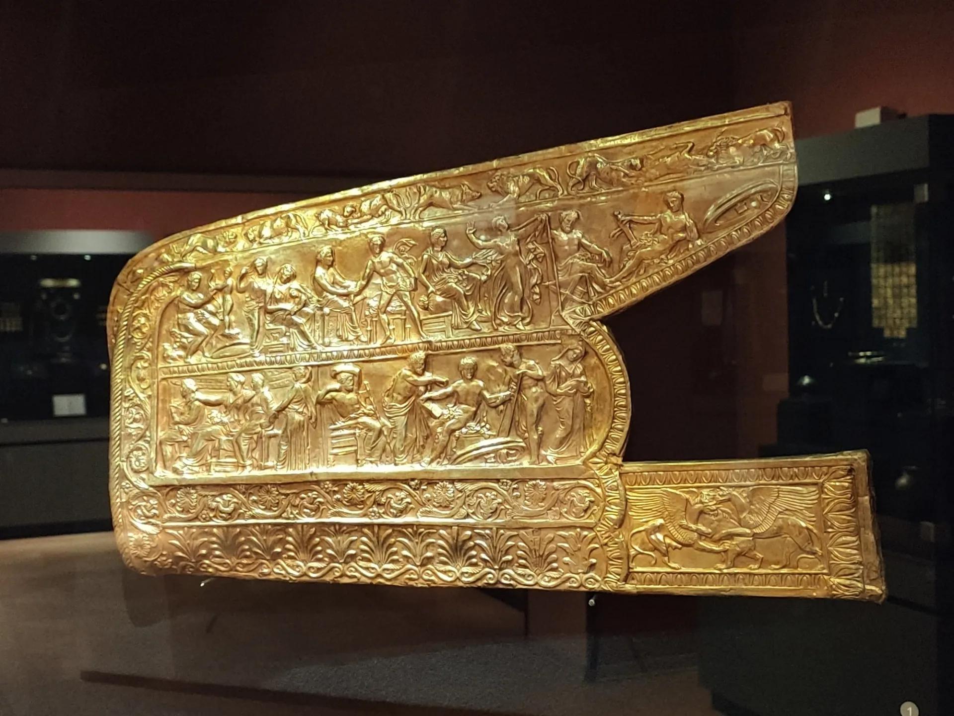 Exemple d’objet scythe en or (IVe siècle avant J.-C.) découvert en 1954 à Melitopol, en Ukraine. Photo : VoidWanderer