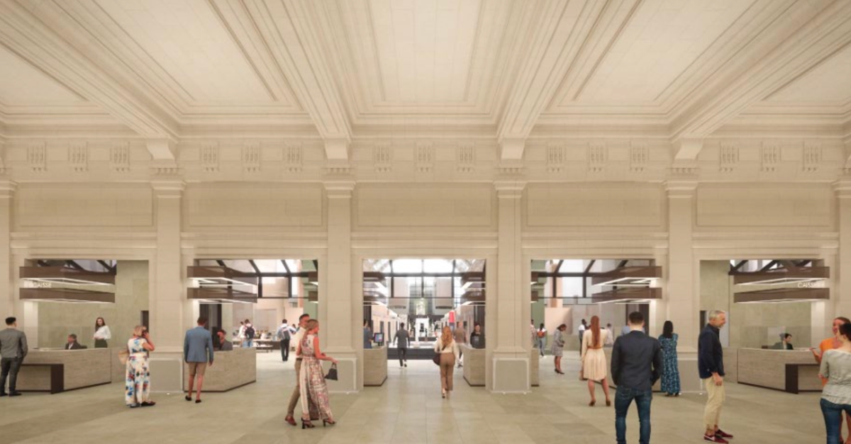 Esquisses du futur accueil du musée d’Orsay.
Photo © DAMSB