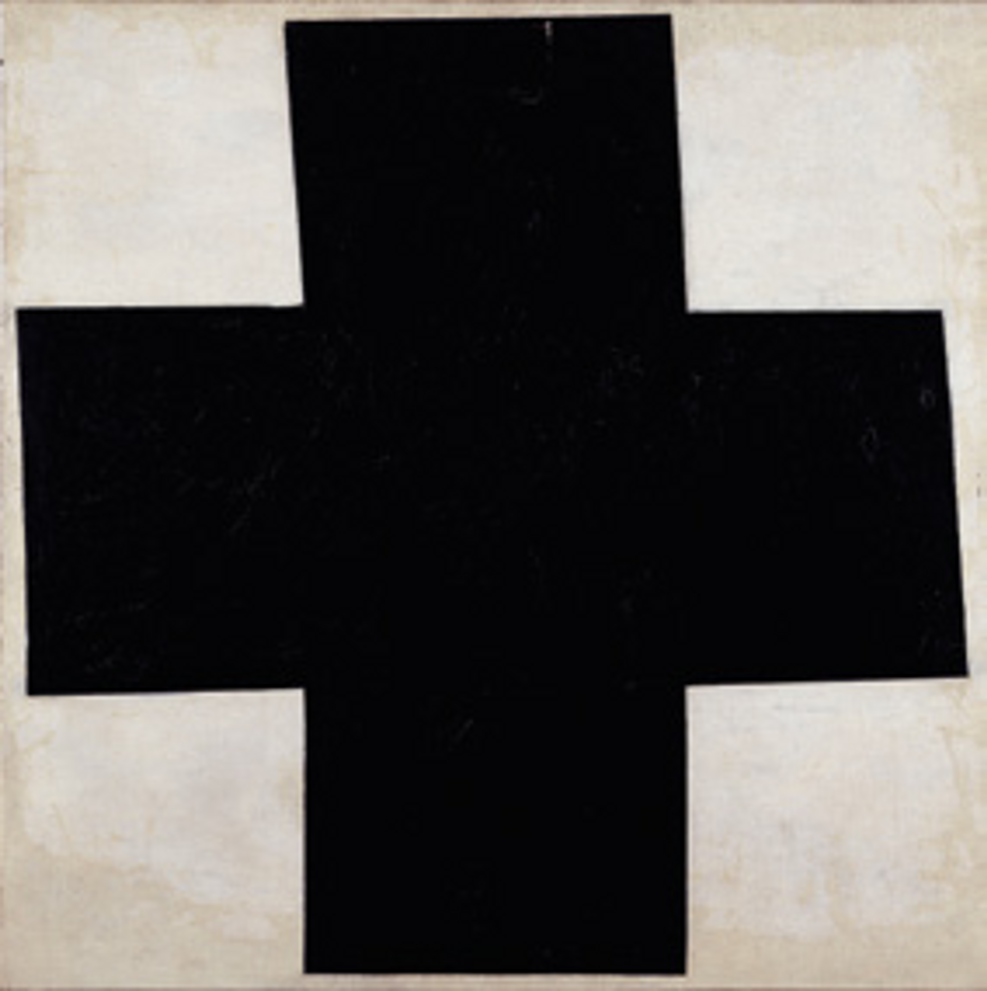 Kasimir Malévitch, Croix [noire],  1915, huile sur toile, Centre Pompidou, musée national d’Art moderne, Paris. © Philippe Migeat – Centre Pompidou, MNAM-CCI/dist. RMN-GP