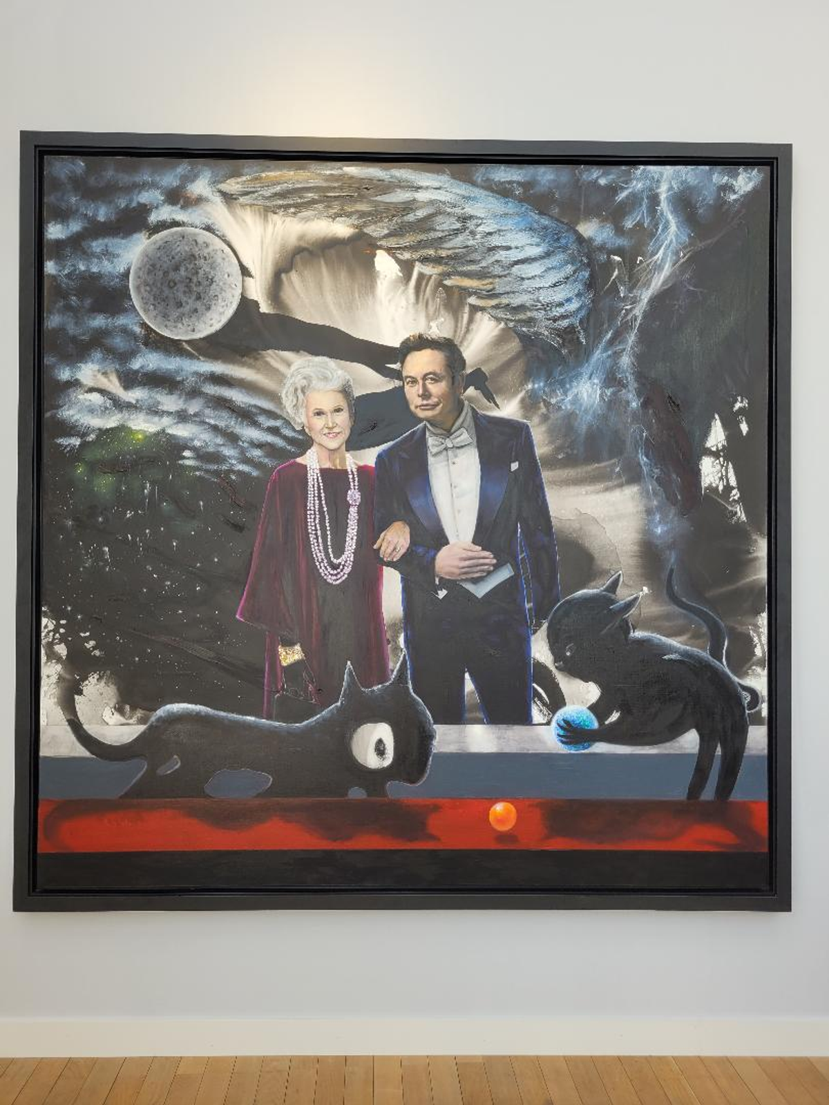 Stéphane Pencréac’h, Bleu comme une orange, 2023, galerie Idéale. Photo : A.C.