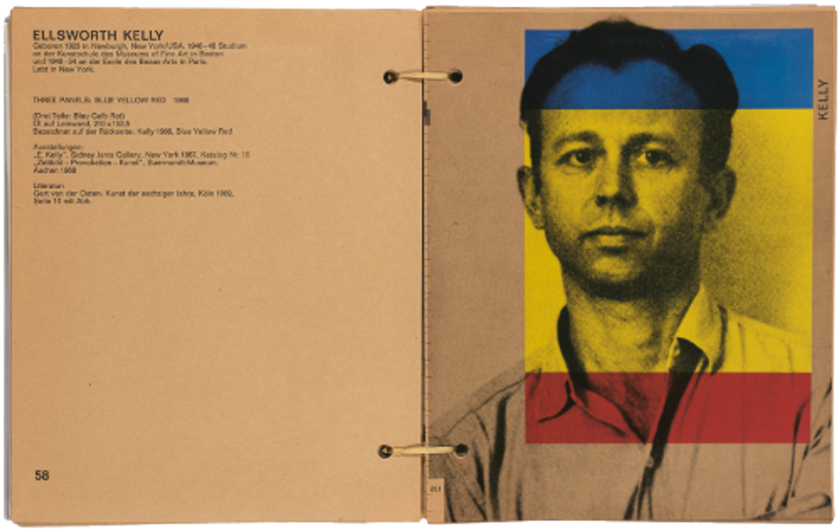 Kunst der sechziger Jahre. Art of the Sixties, graphisme de Wolf Vostell, catalogue édité par le Wallraf-Richartz-Museum en 1969.