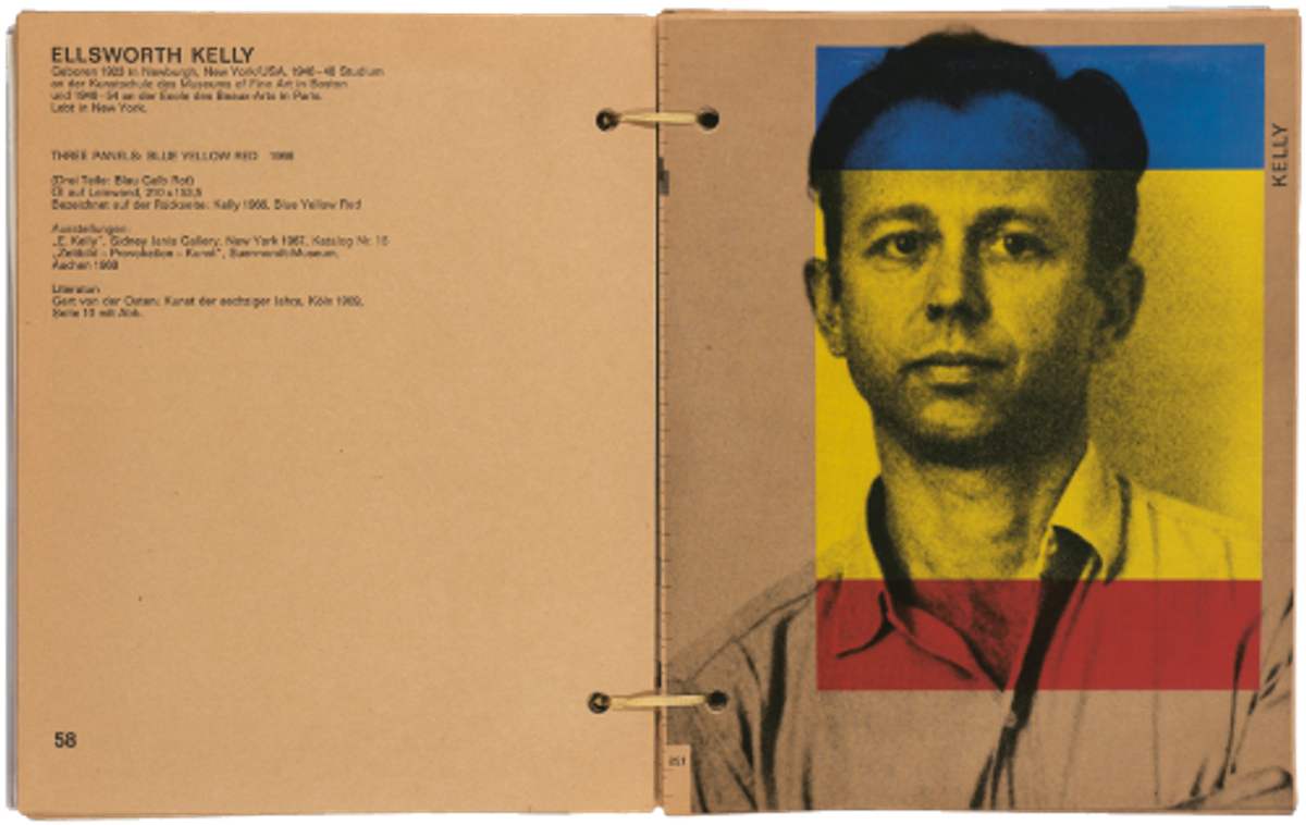 Kunst der sechziger Jahre. Art of the Sixties, graphisme de Wolf Vostell, catalogue édité par le Wallraf-Richartz-Museum en 1969.