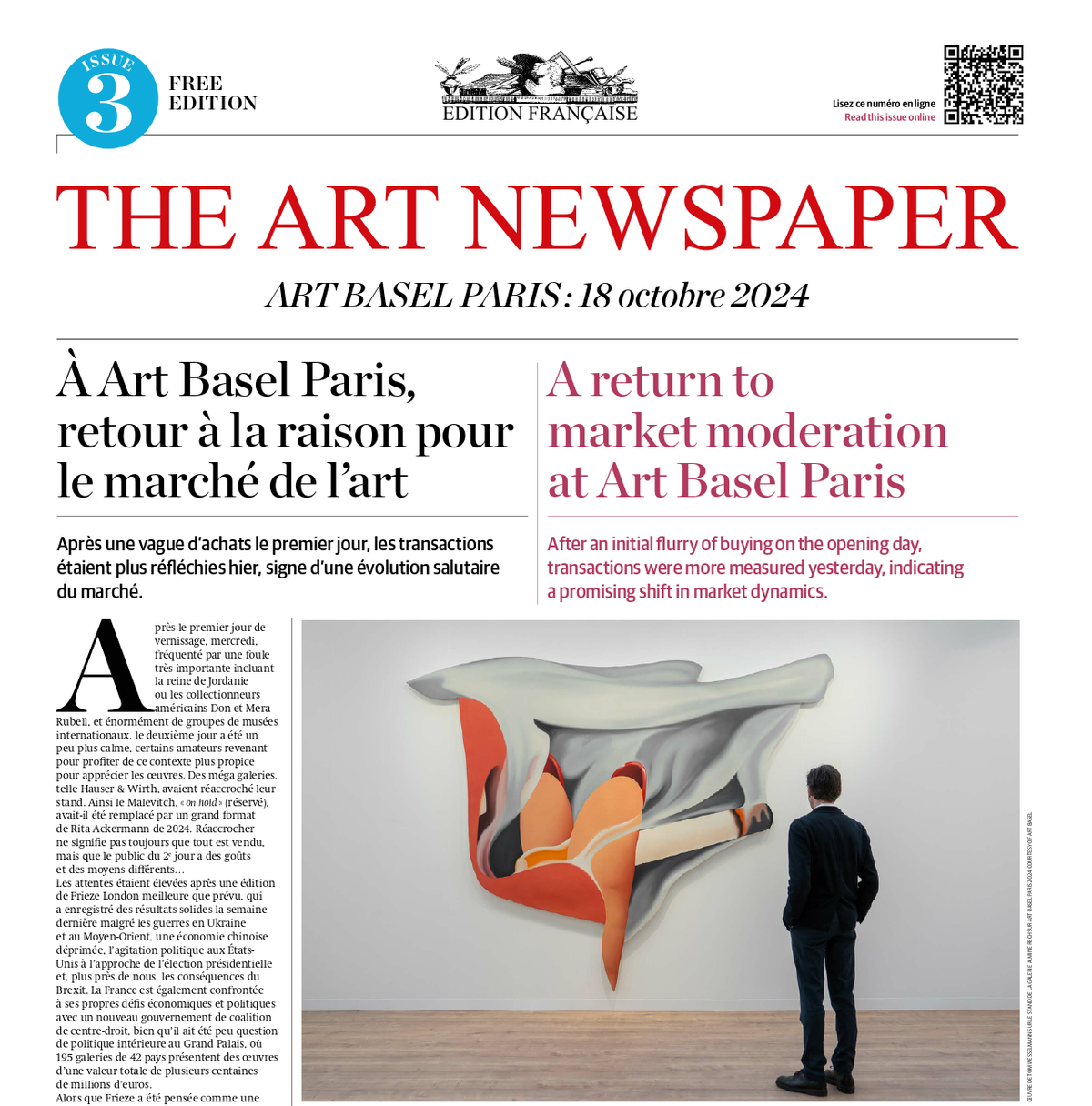 Art Basel Paris, Daily paper #3