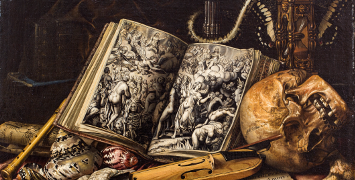 Simon Renard de Saint-André, Vanité, huile sur toile, 50,5 cm x 60,4 cm. Collection Motais de Narbonne. © Christophe Camus