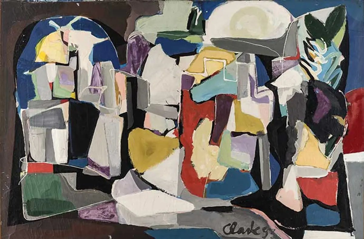 Ed Clark, The City (1952). Photo : Hollister and Young, Michigan Imaging, courtesy Hauser and Wirth. © Estate of Ed Clark