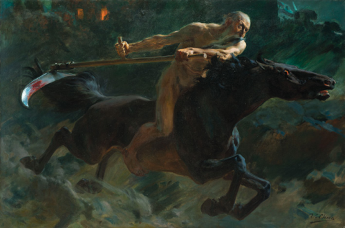 Ulpiano Checa y Sanz, Le Temps, vers 1900, huile sur toile, collection particulière. © Christie’s Images Ltd 2024