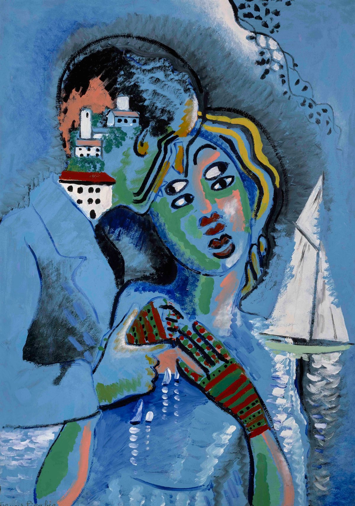 Francis Picabia, Idylle, 1925-1927, huile sur isorel. © Musée de Grenoble