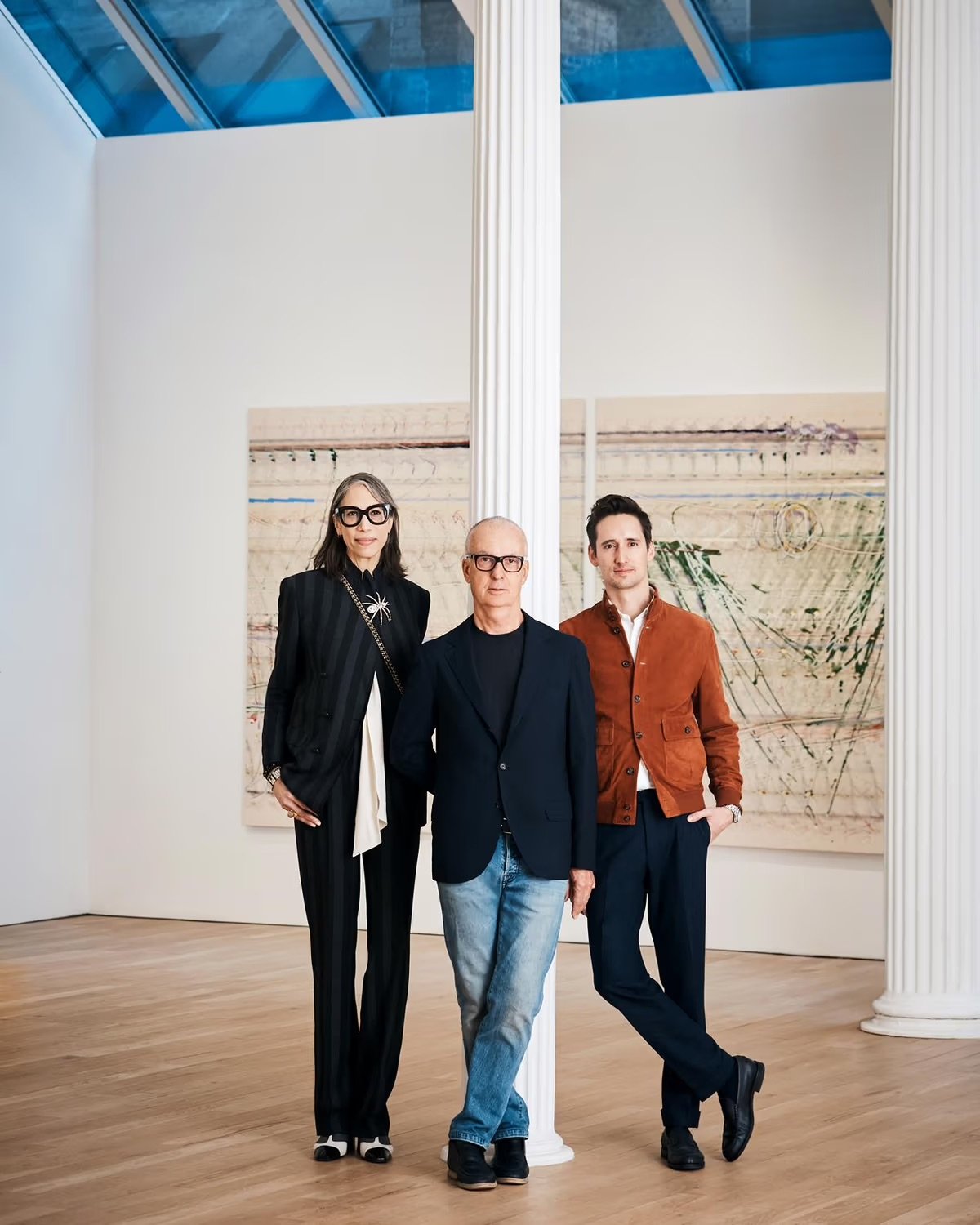 Lauren Wittels, Lawrence Luhring and Donald Johnson Montenegro. Courtesy Luhring Augustine