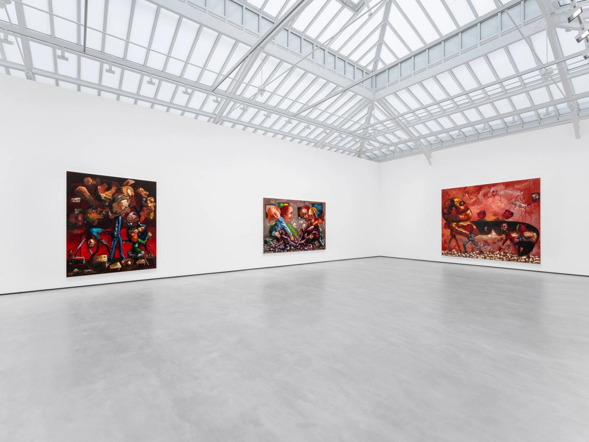 Vue de l’exposition « Dana Schutz : The Sea and All Its Subjects », David Zwirner, Paris, 2024. Courtesy de l’artiste et David Zwirner. © Dana Schutz