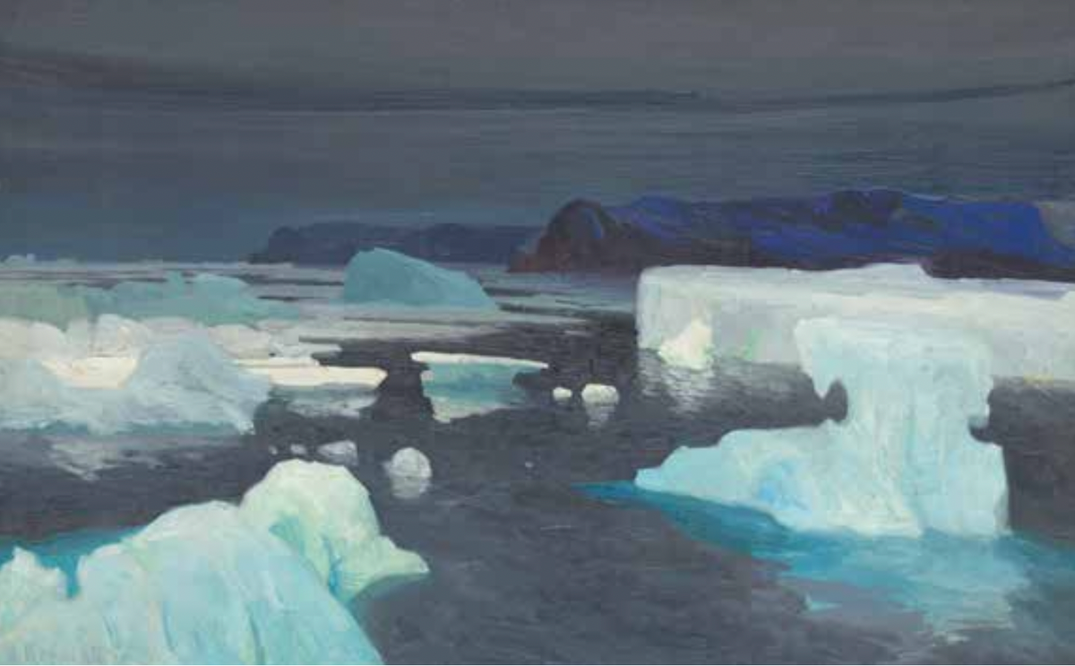 Alexandre Sergejewitsch Borisoff, Les Glaciers, mer de Kara, 1906, huile sur toile, 79 × 124 cm. Don Alexandre Sergejewitsch Borisoff, 1907
© GrandPalaisRmn (Musée d’Orsay) / Hervé Lewandowski