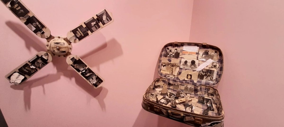 Une partie du stand de la galerie Christian Berst Art brut, œuvres de Jorge Alberto Cadi. Photo : A.C.