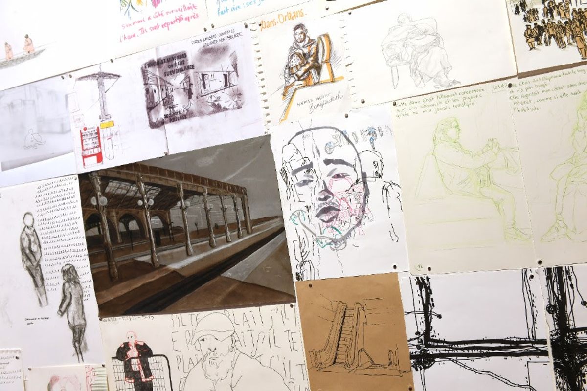 Workshop de rentrée, « Dessiner le monde ». © Béryl Libault