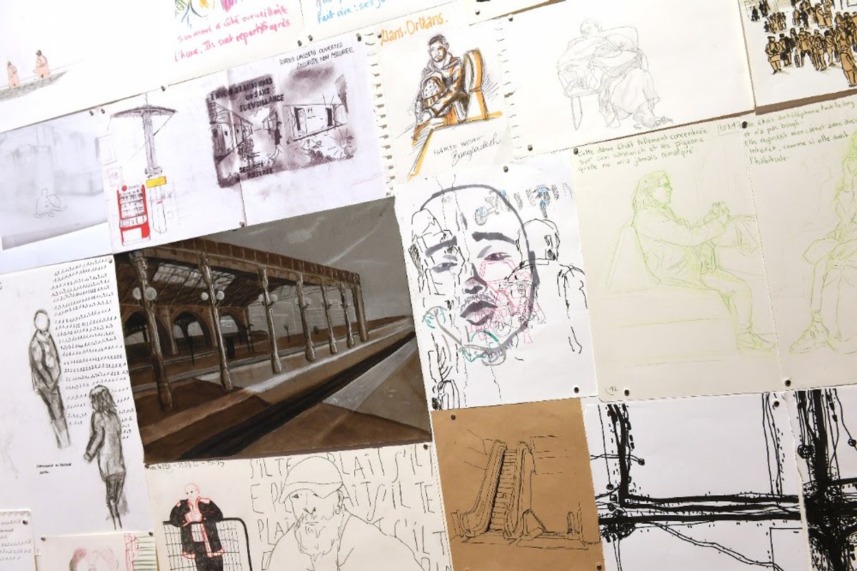 Workshop de rentrée, « Dessiner le monde ». © Béryl Libault