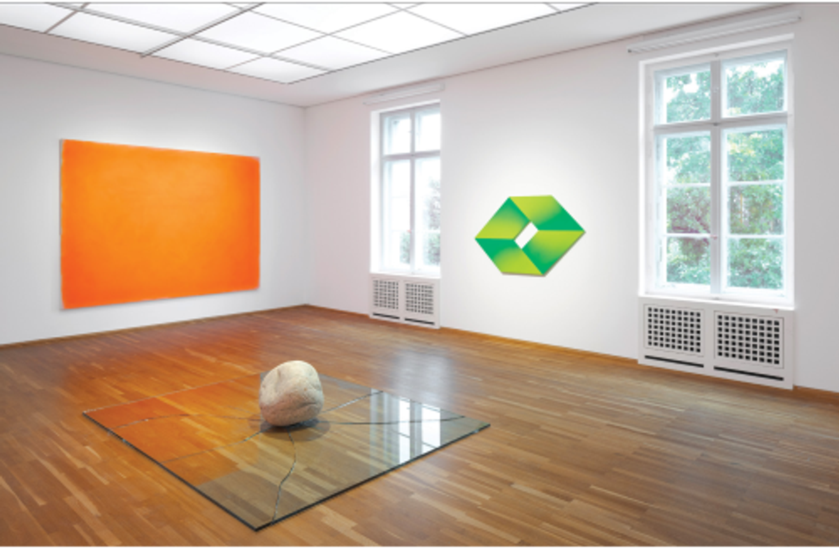 Vue de l’exposition «Lee Ufan», Berlin, Hamburger Bahnhof – Nationalgalerie der Gegenwart, 2023. © Lee Ufan. Courtesy du Studio Lee Ufan