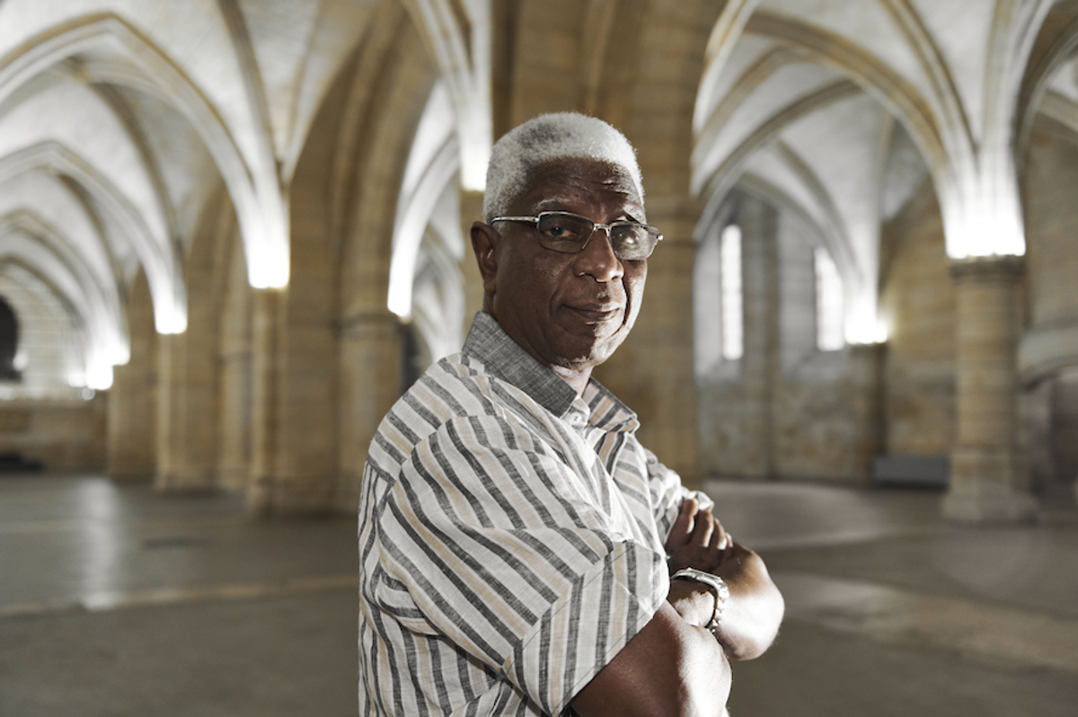 El Anatsui à la Conciergerie, à Paris. © Benjamin Gavaudo - CMN