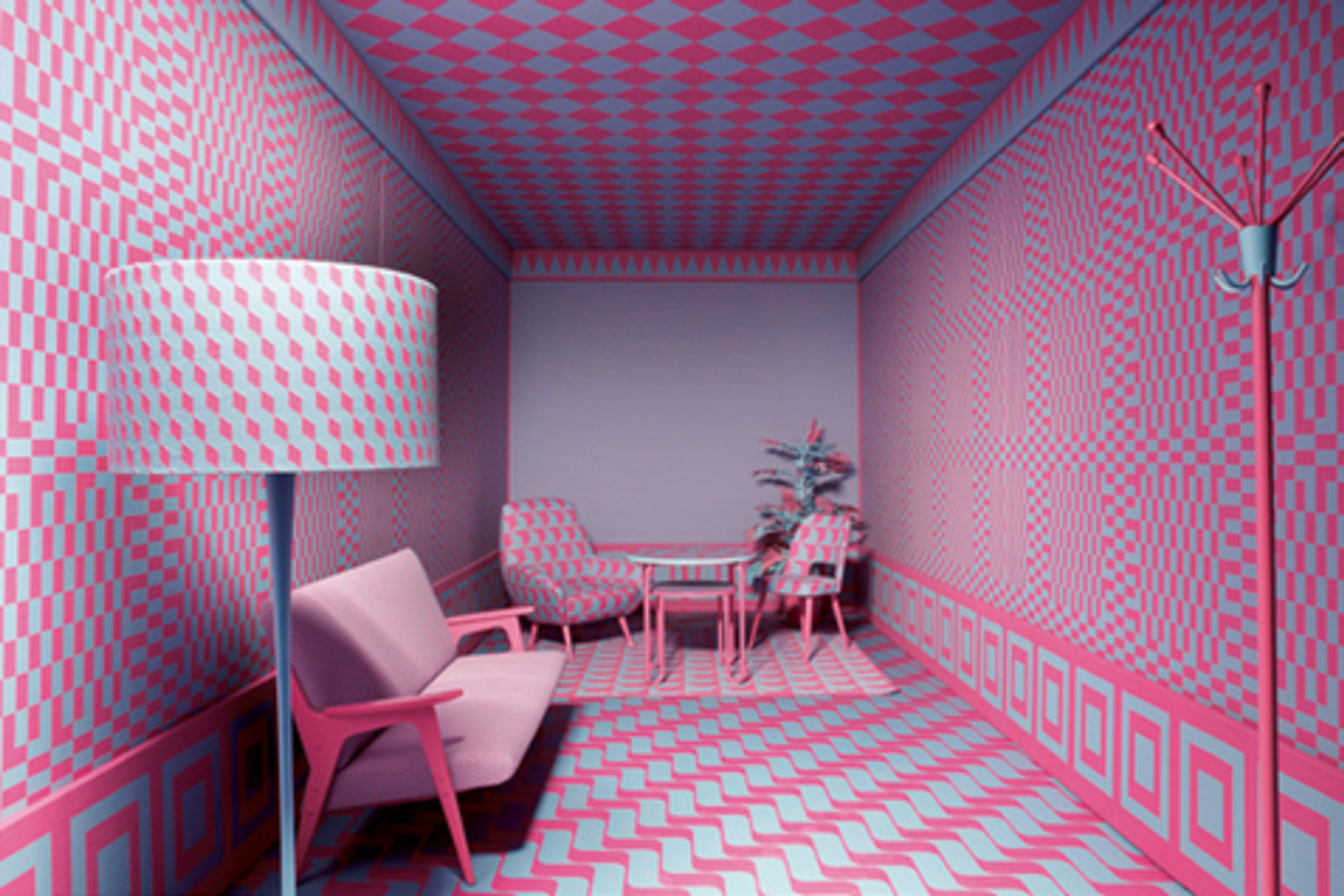 Sagmeister & Walsh, Color Room,  2018, aménagement, avec Backhausen,  MAK design lab. © D.R.