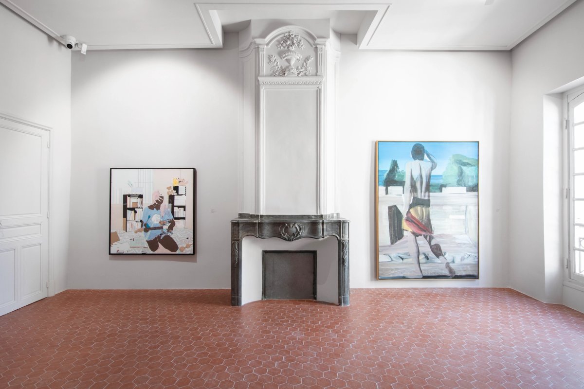 Vue de l'exposition « Figures seules » à l'espace MA de Lee Ufan Arles, 2023. © Ymane Chabi-Gara, Marc Desgrandchamps. Courtesy Lee Ufan Arles