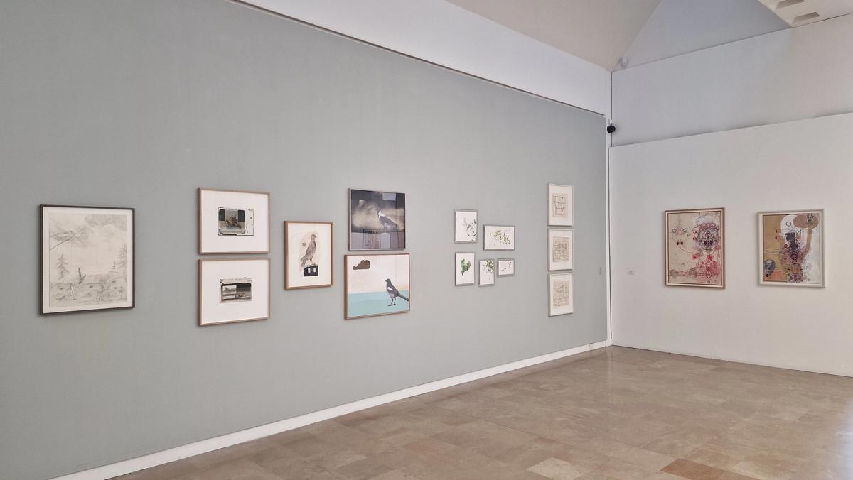 Vue d'une partie de l'exposition des dessins de la collection de Florence et Daniel Guerlain, à Issoudun. Photo D.R.