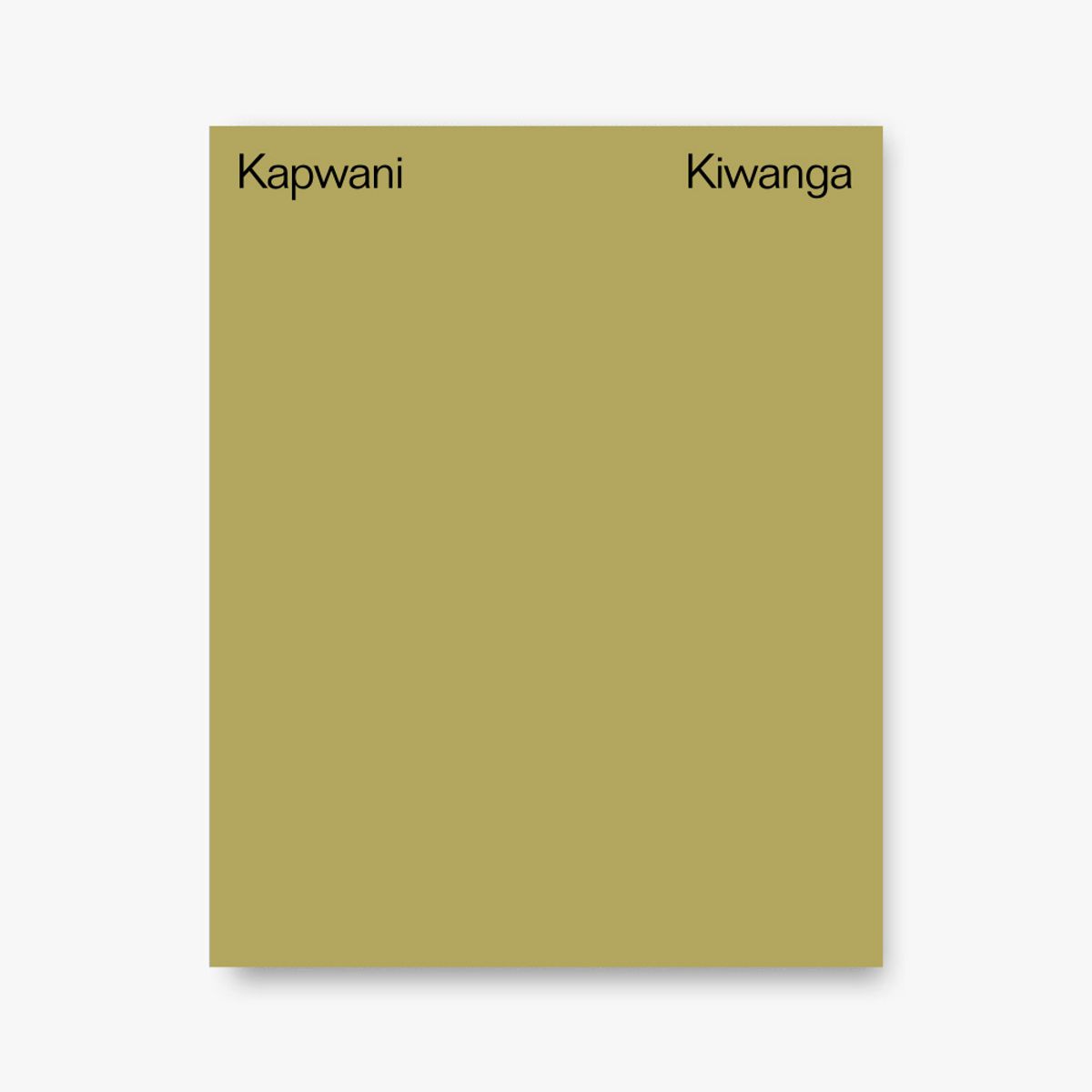 Kapwani Kiwanga, JRP|Éditions. D.R.