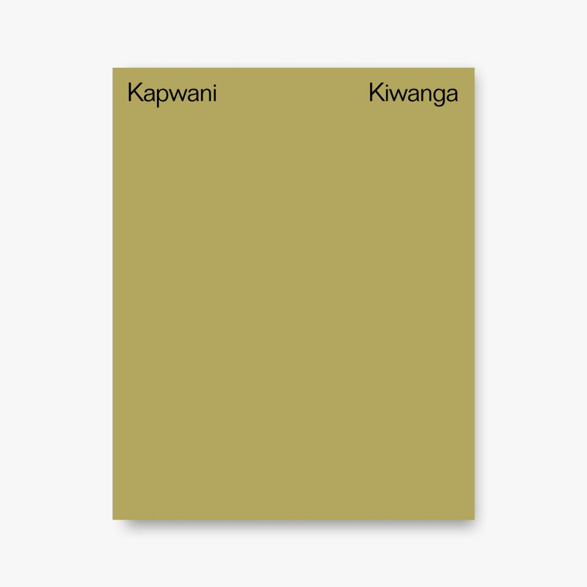 Kapwani Kiwanga, JRP|Éditions. D.R.