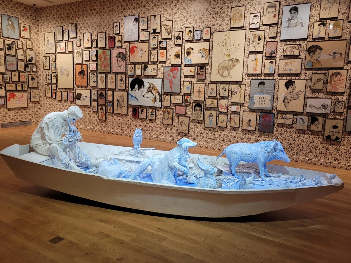 Vue de l'exposition « S’éclairer sans fin. Edi Dubien ». Photo A.C.