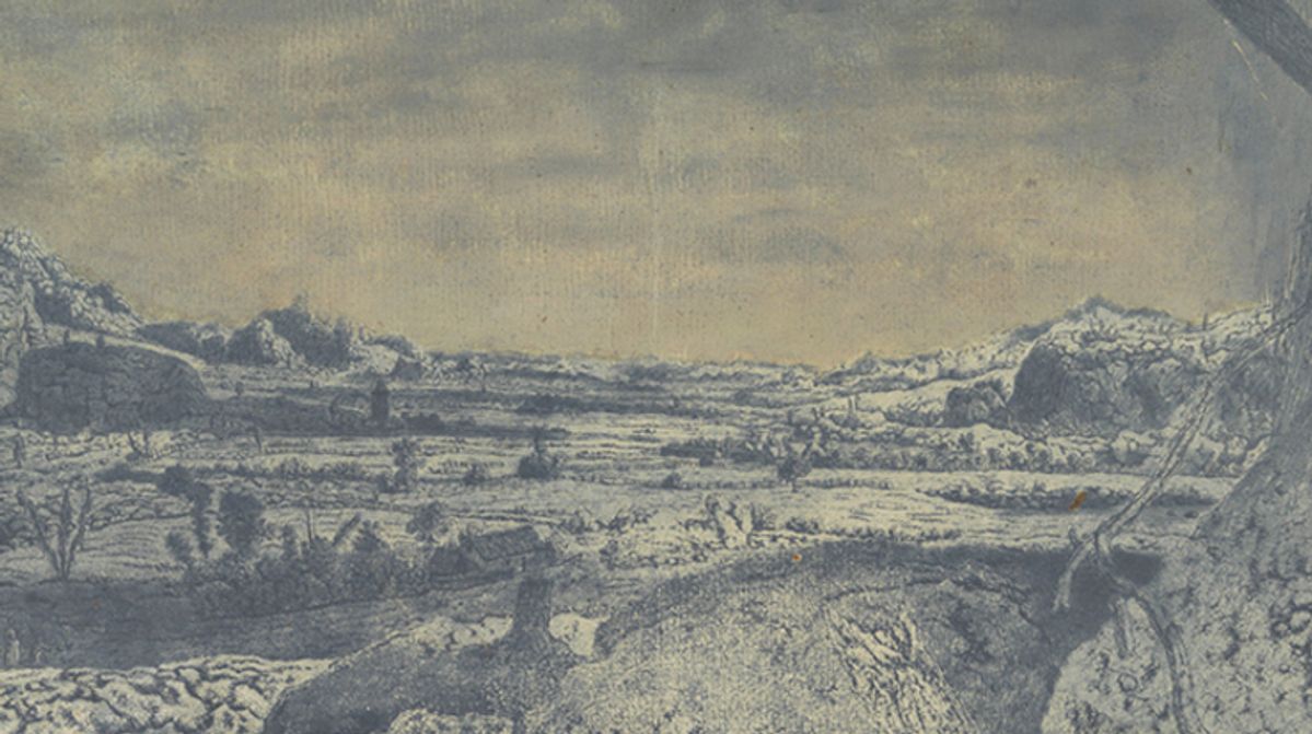 Hercules Segers, Vallée montagneuse avec des champs clôturés, vers 1625-1630. © Rijksmuseum