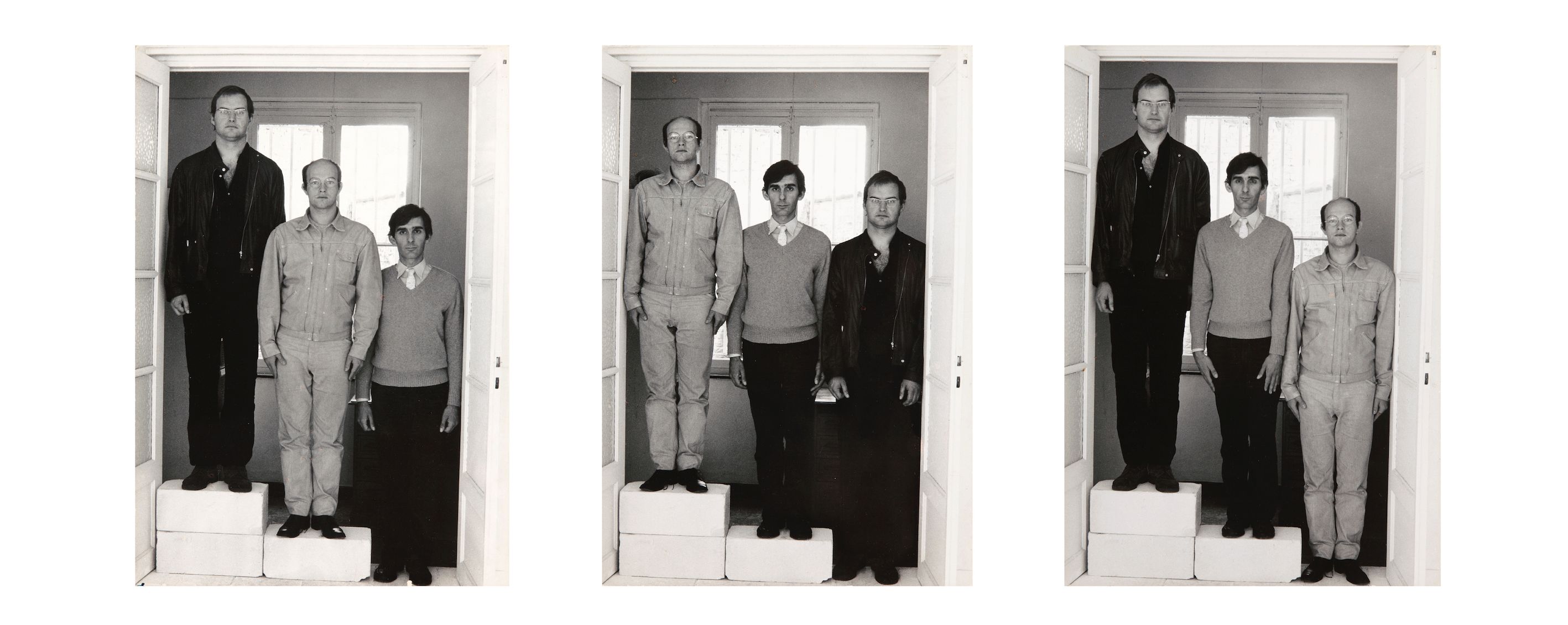 Guy Mees, Portraits (Level of Differences), 1972, photographies. Courtesy des galeries Sofie Van de Velde et Daniel Marzona