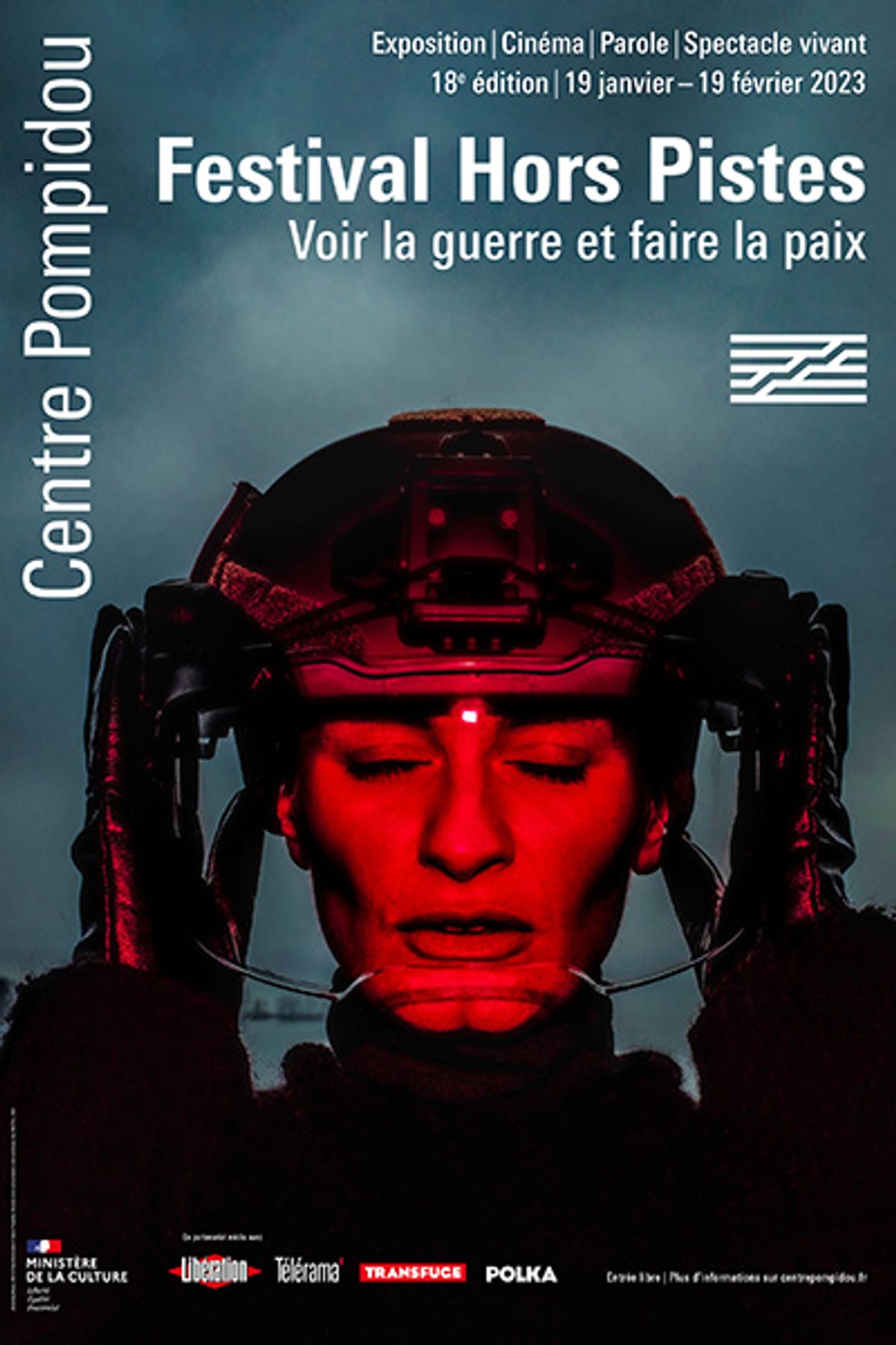 Affiche du Festival Hors Pistes, Disturbing Beauty, 2022. © Yana Hryhorenko. © Centre Pompidou