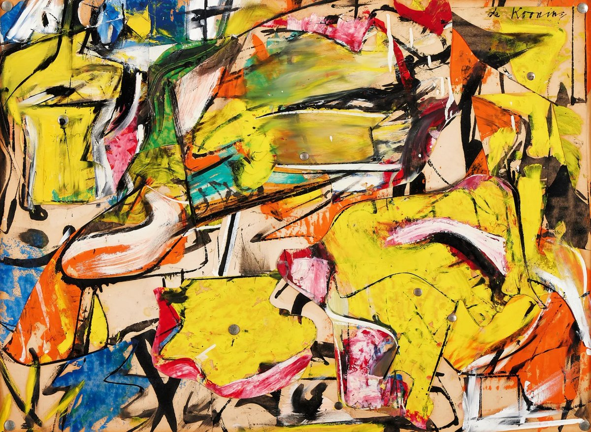 Willem de Kooning, Collage (1950), estimé 18 à 25 millions de dollars. Courtesy Sotheby's