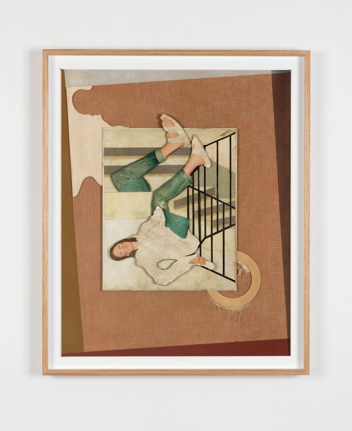 Jens Fänge, A Certain Ratio, 2020, huile et vinyle sur textile et panneau. Courtesy de l’artiste et Perrotin, Paris. Photo Nora Bencivenni et Felix Berg, D.R.