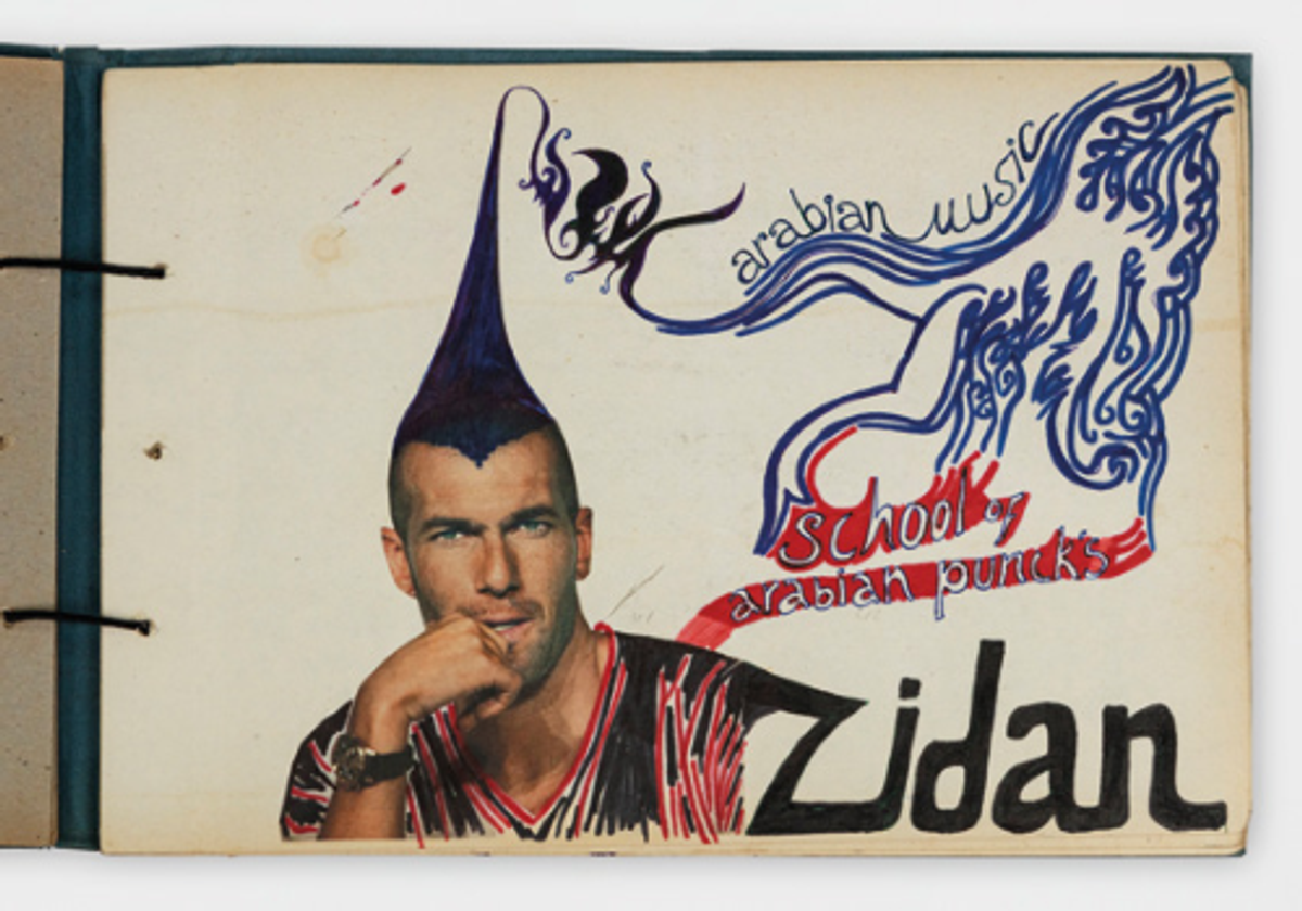 Babi Badalov, Carnet de dessins, 2009, collage, encre et feutre sur papier, collection de l’artiste. © Babi Badalov. Photo Tanguy Beurdeley