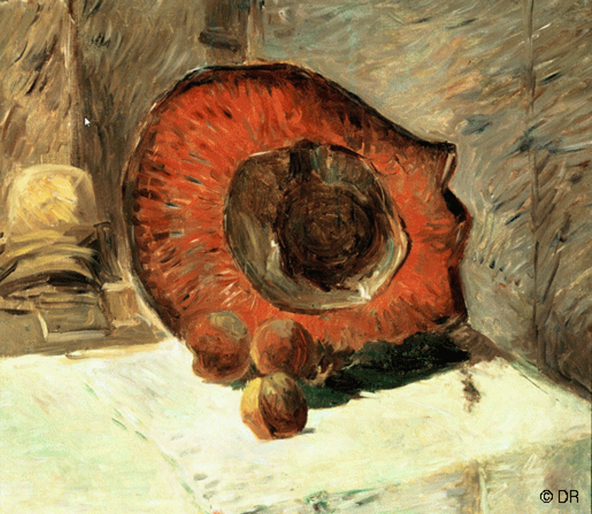 Paul Gauguin, Le Chapeau rouge, 1886, huile sur  toile, 44,5 x 53 cm, Paris, musée d’Orsay. © D. R.