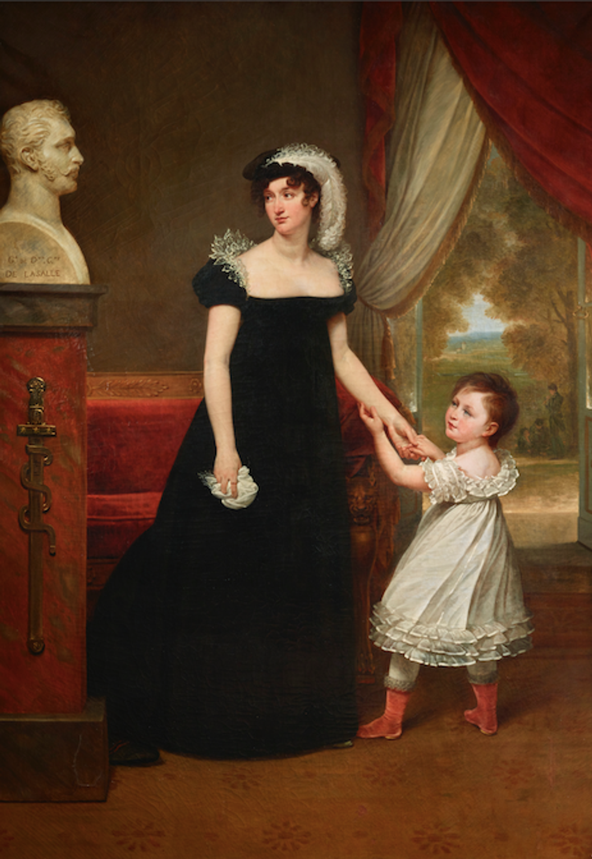 Antoine-Jean Gros, Portrait de Joséphine d’Aiguillon, comtesse de Lasalle et de sa fille Charlotte-Joséphine, 1812, collection particulière. Photo: D.R