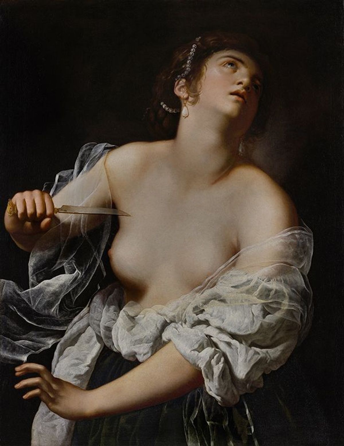Artemisia Gentileschi, Lucrèce, vers 1625. Coll. & Courtesy J. Paul Getty Museum, Los Angeles