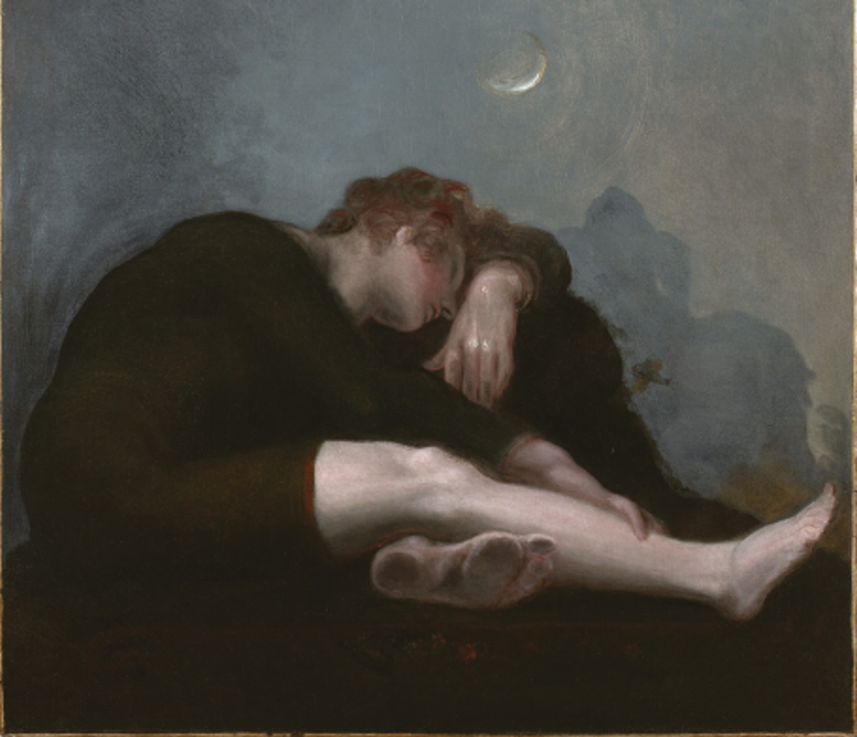 Johann Heinrich Füssli, Lycidas, 1796-1799, huile sur toile, collection particulière. © Studio Sébert Photographes