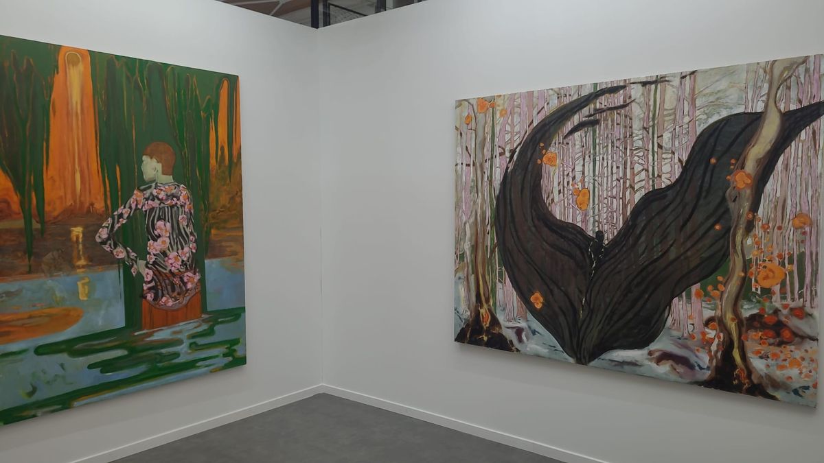 Solo show de Blake Daniels sur le stand de cadet capela (Paris). Photo D.R. 