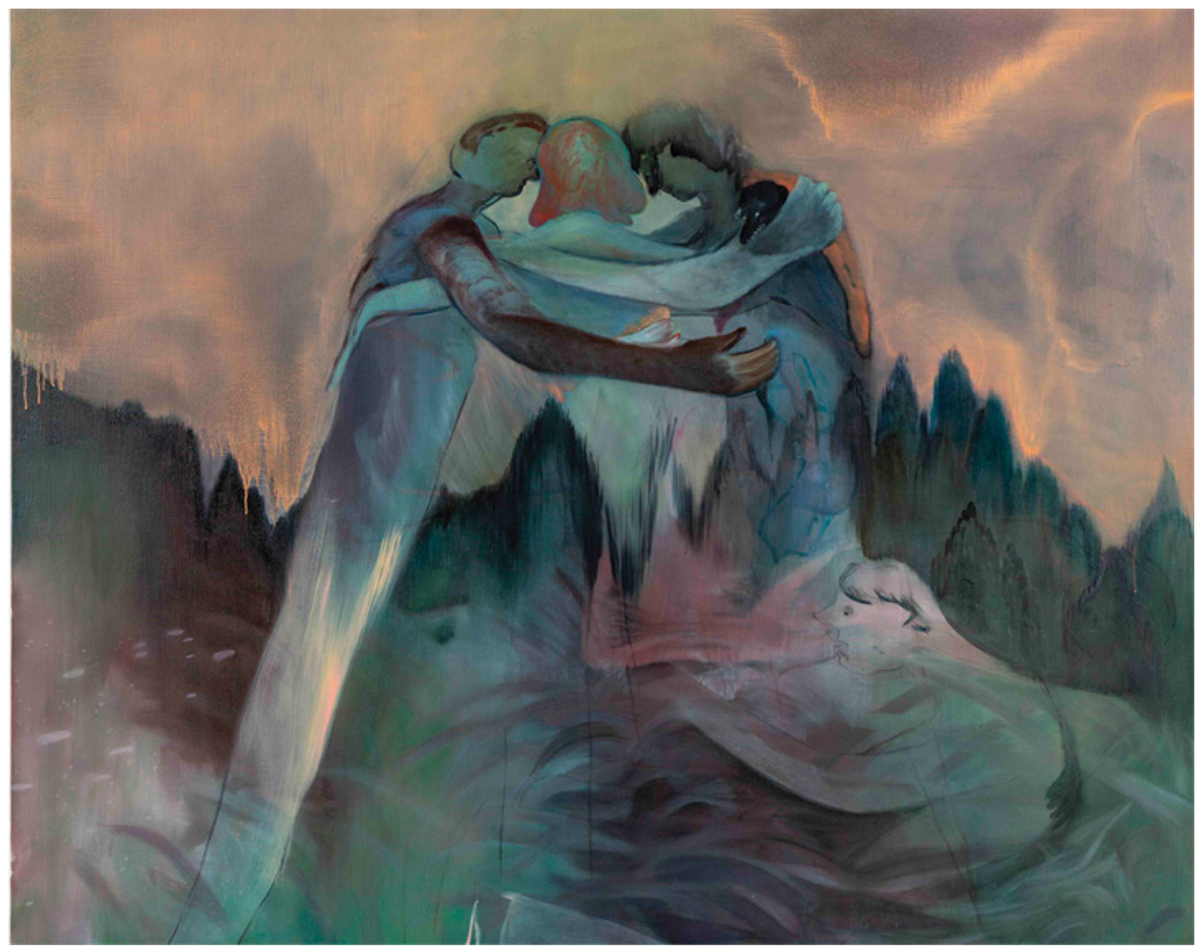 Hiroka Yamashita, Field(Toḡ e), 2022, huile sur lin.
Courtesy de l’artiste et de Kiang Malingue