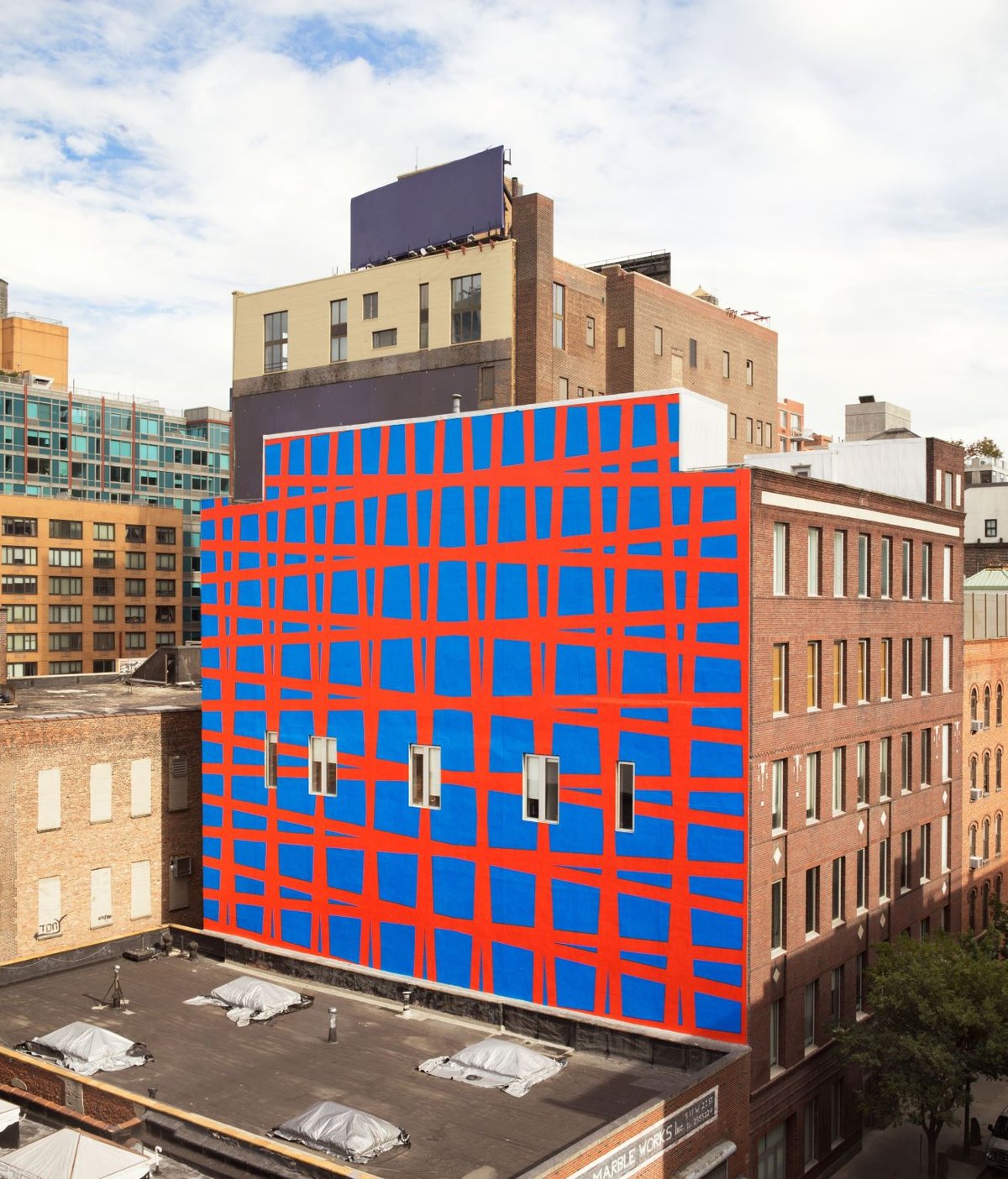 François Morellet, Trames 3°, 87°, 93°, 183° (Grids 3°, 87°, 93°, 183°), 1971/2017. Dia:Chelsea, New York. © François Morellet/Artists Rights Society (ARS), NewYork/ADAGP, Paris Courtesy Estate Morellet. Photo: Bill Jacobson Studio, New York, courtesy Dia Art Foundation, NewYork