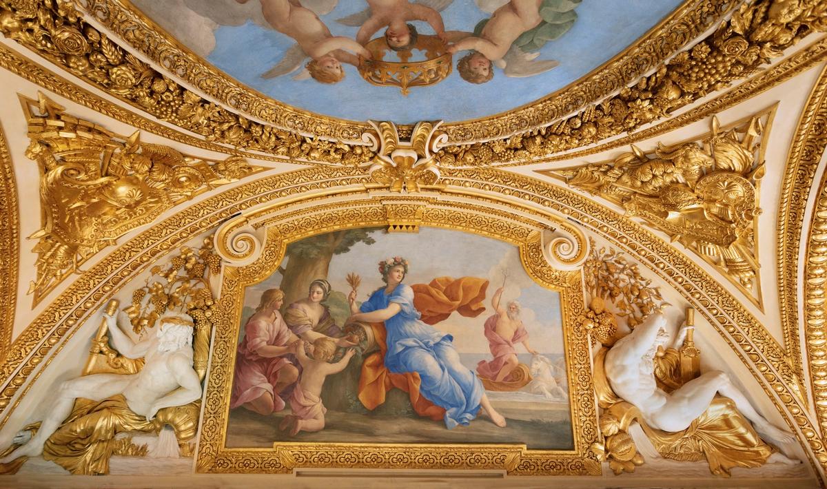 Les plafonds des appartements d'Anne d'Autriche. © 2023 Musée du Louvre, Nicolas Guiraud