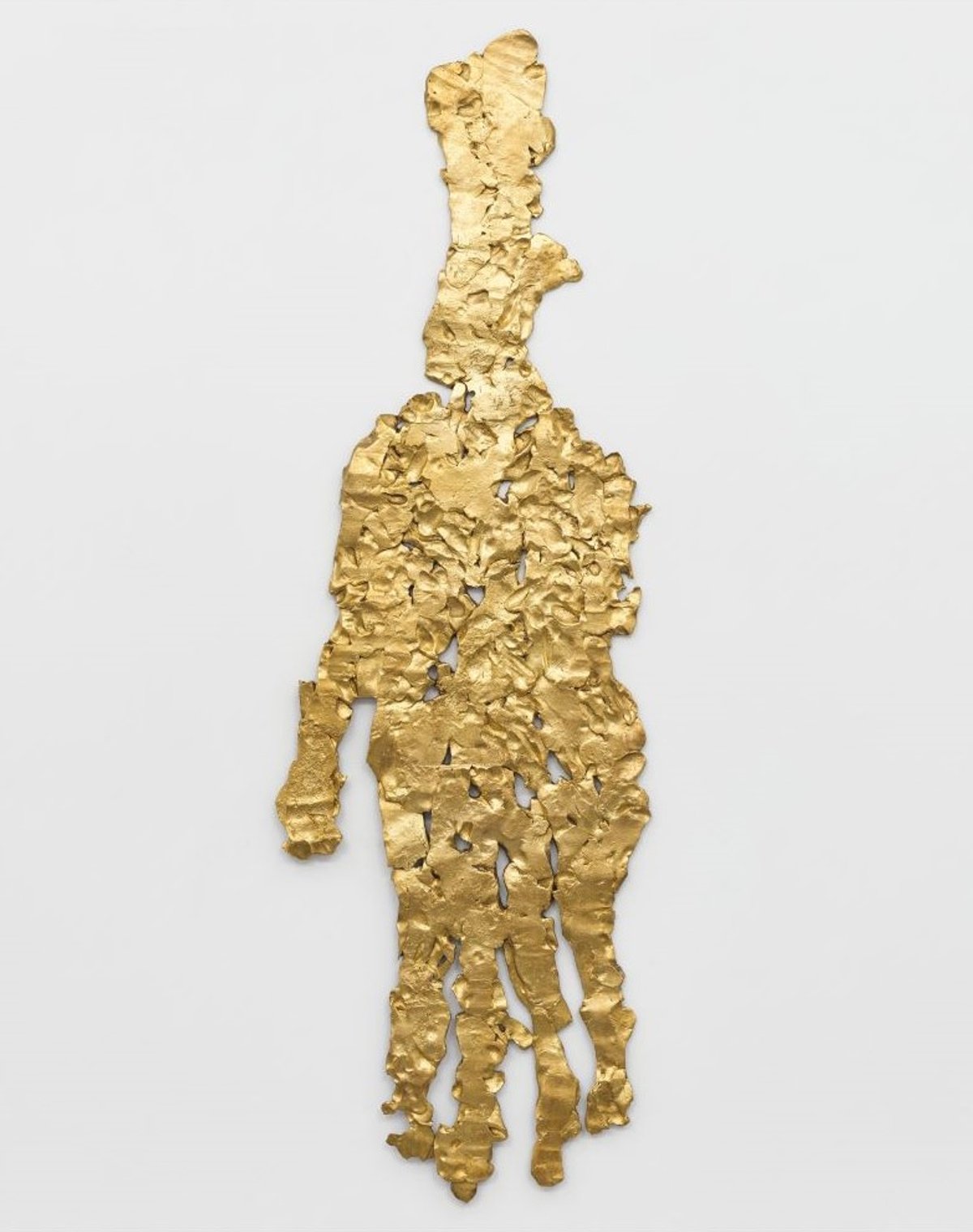 Georg Baselitz, De Koonings Hand, 2019, bronze doré au feu. © Georg Baselitz. Courtesy de White Cube. Photo Theo Christelis
