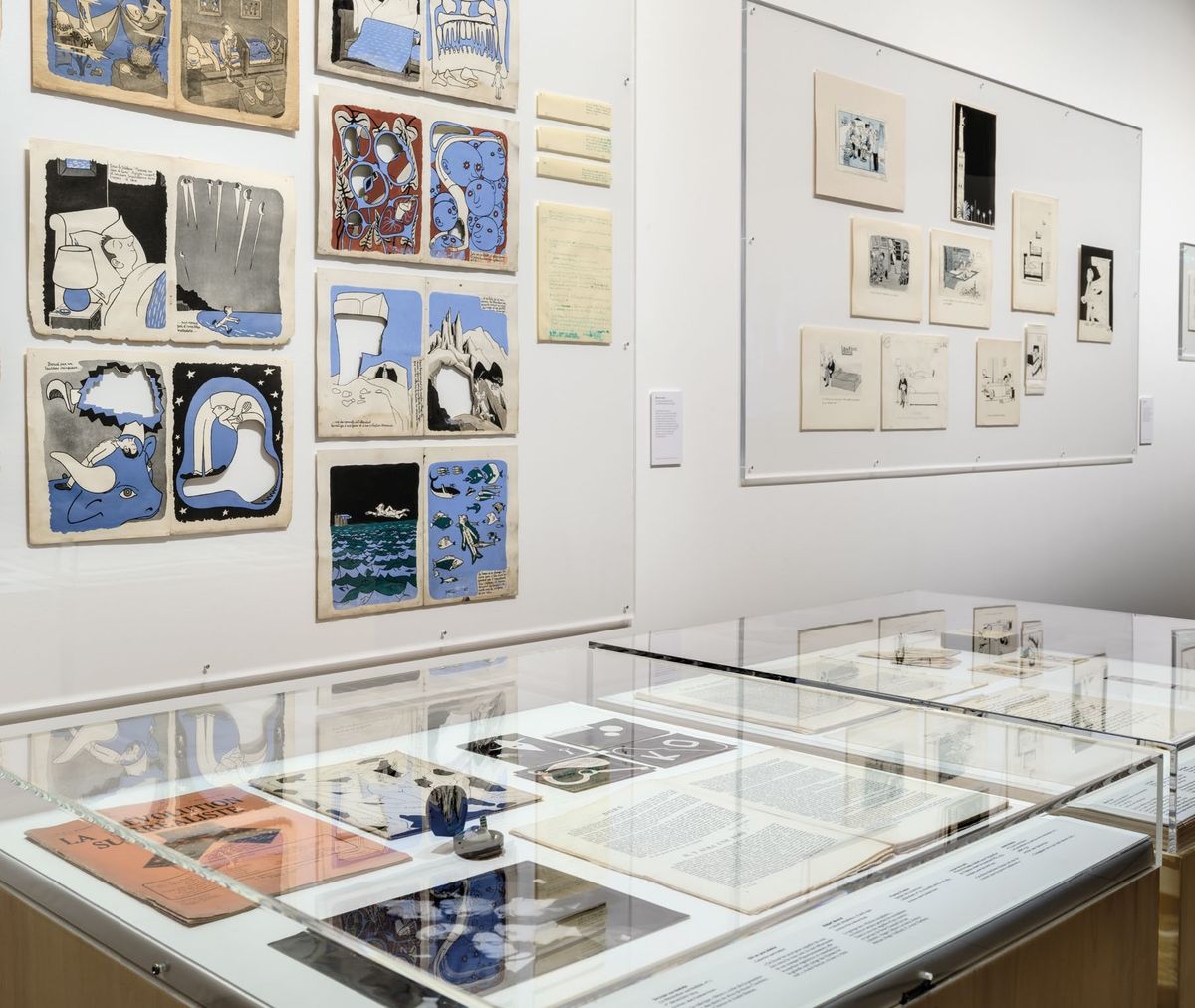 Vue de l’exposition « Fragments du rêve », Imec, Saint-Germain-la- Blanche-Herbe, 2025. Photo Michael Quemener/Imec