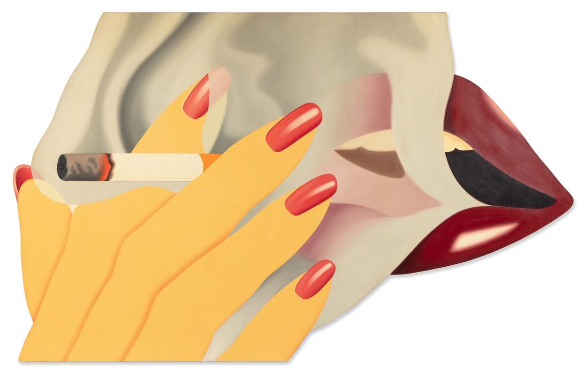 Smoker, 25 (1977) de Tom Wesselmann. Courtesy Sotheby's