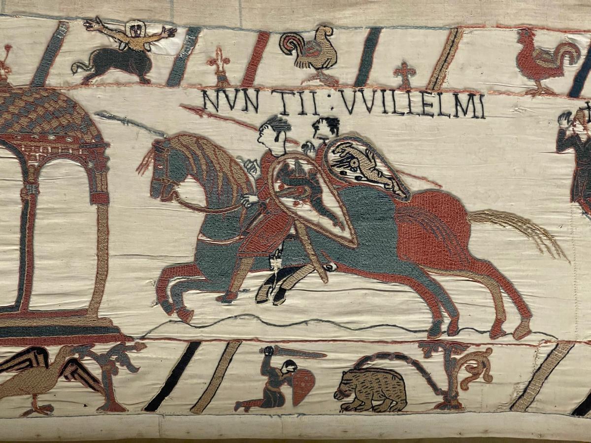 Tapisserie de Bayeux, au musée de la Tapisserie de Bayeux. Photo : Philippe Régnier