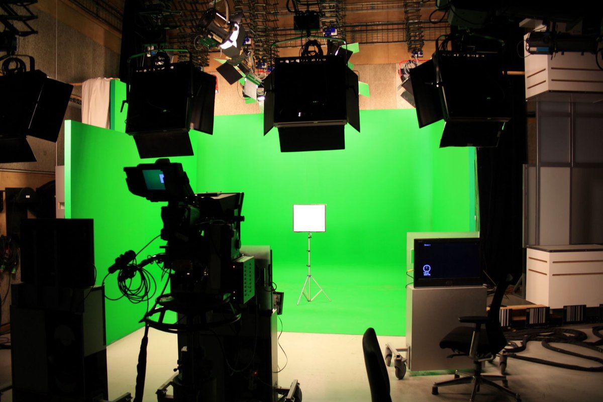 Studio au siège de France Télévisions à Paris. © France Télévisions